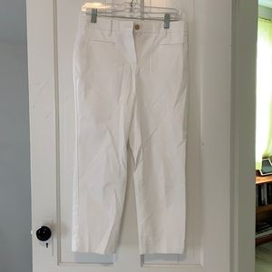 Ann Taylor white mid rise ankle pant